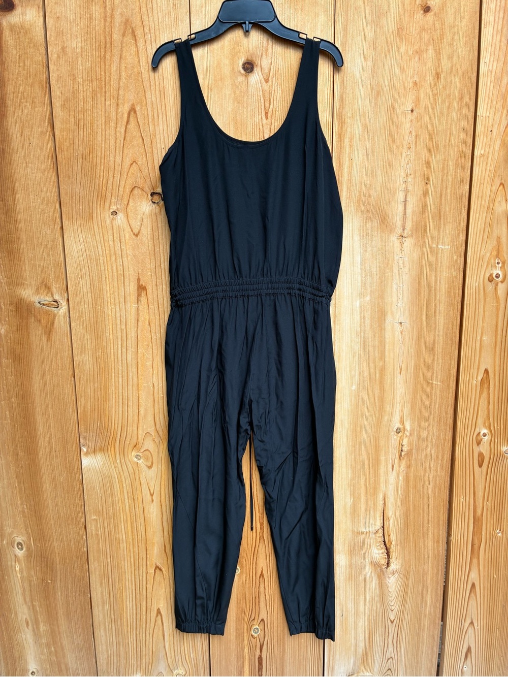 VINCE Silk Sleeveless Jumpsuit Color Black Size US 4 - Picture 5 of 9